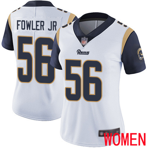 Los Angeles Rams Limited White Women Dante Fowler Jr Road Jersey NFL Football #56 Vapor Untouchable
